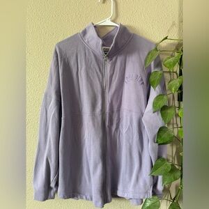 Victoria’s Secret Pink Varsity Oversized Full Zip Sweatshirt Lavender